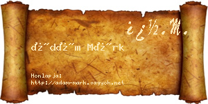 Ádám Márk névjegykártya